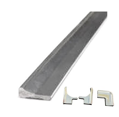 (סף ריצפה 2 מטר +אביזרים נילווים (שחור